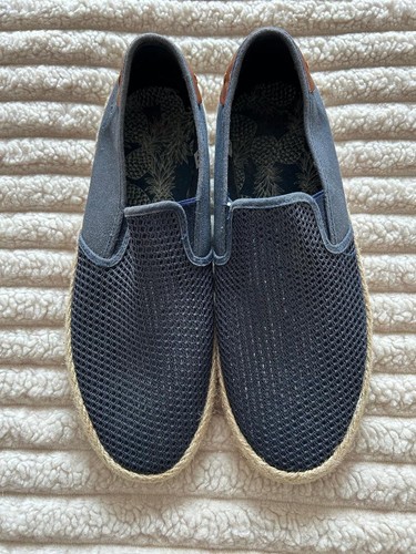 Mens next navy canvas mesh - navy, &