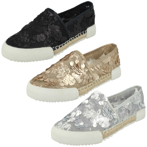 Ladies savannah flat sequin - flat,