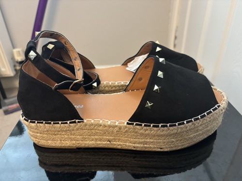 Ladies espadrilles black - uk,