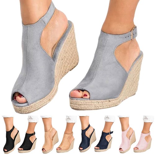 Ladies espadrille wedge - ladies,