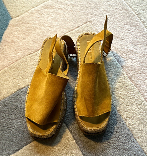 Asos yellow leather - yellow, espadrille