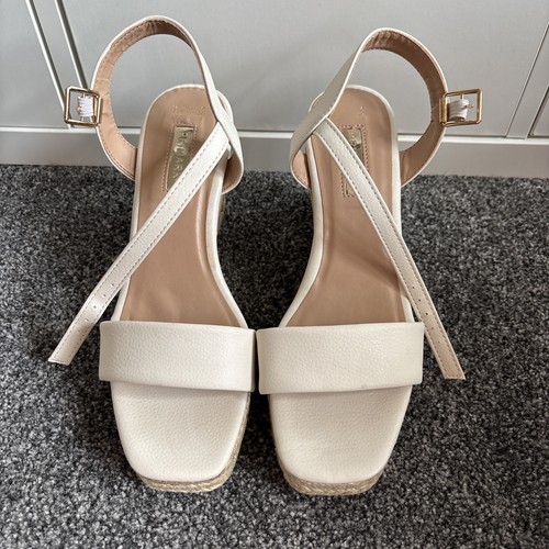 Primark cream espadrille wedge