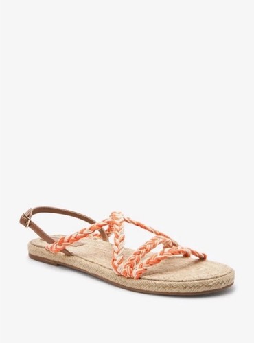 Next orange flat sandals - next, size