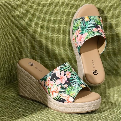 Festooning womens wedge - festooning,