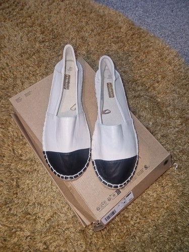 Two tone leather espadrilles - leather,