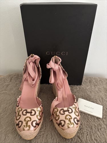 Gucci horsebit bamboo print - bamboo,
