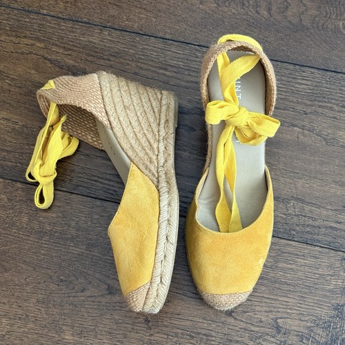 Mint velvet yellow espadrille - mint,