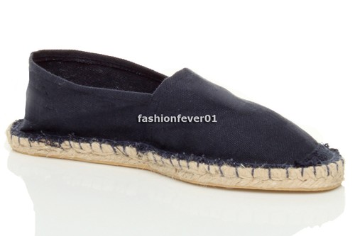 Womens ladies flat canvas - ladies,