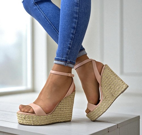 Womens blush ankle strap high - blush,