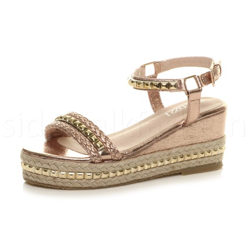 Womens ladies mid wedge - , heel