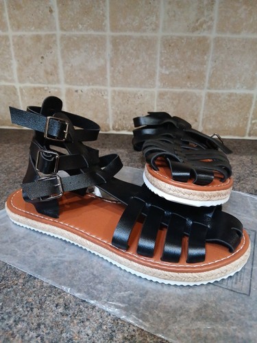 Gladiator style sandals woven - style,