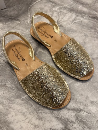Gold glitter espadrille - gold,