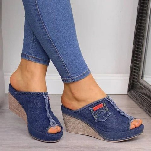 Ladies womens slip mules - slip, on